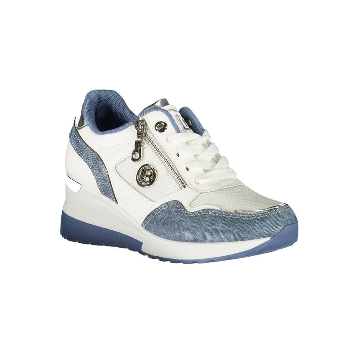 Blau Synthetik Damen Sneaker