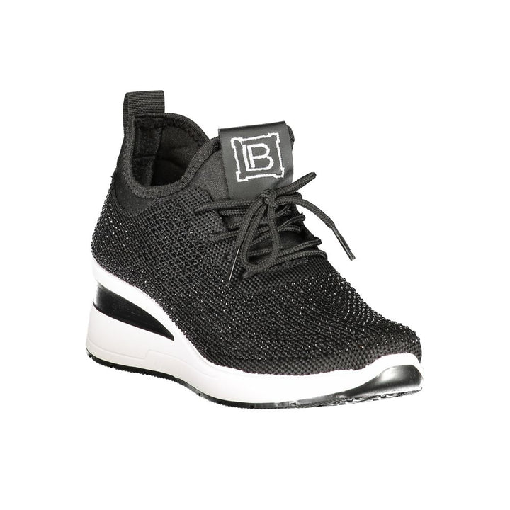 Schwarzer Polyester Damen Sneaker
