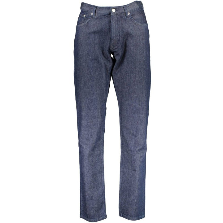 Blue cotton men's jeans
