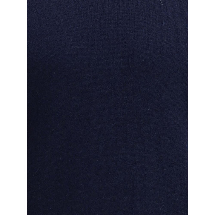 Blauer Kaschmir-Pullover aus reinem Kaschmir