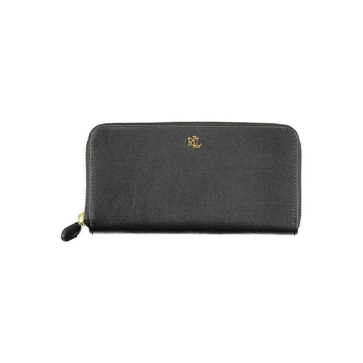 Schwarzes Leder Portemonnaie
