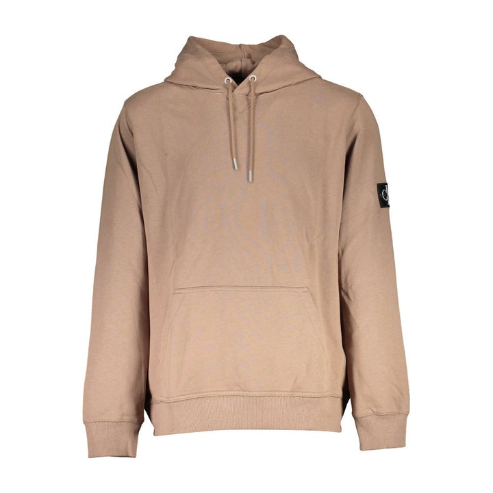 Brauner Baumwollhoodie