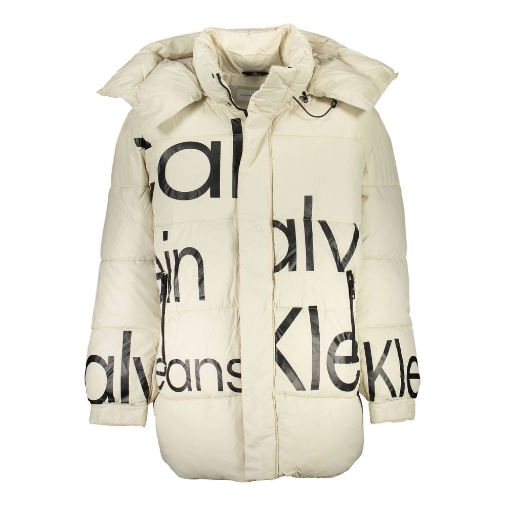 Beige Polyester-Jacken & Mantel