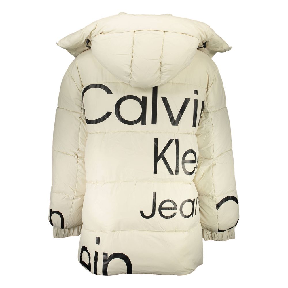 Beige Polyester-Jacken & Mantel