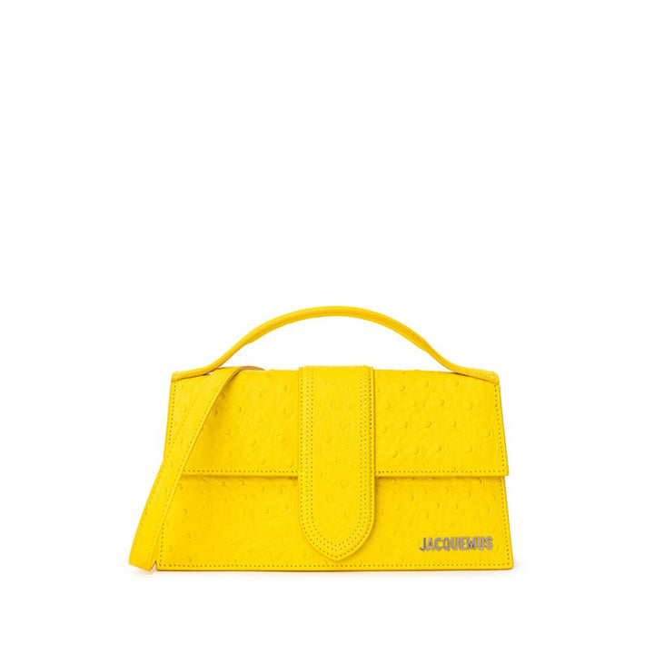 Gelbe Lederhandtasche
