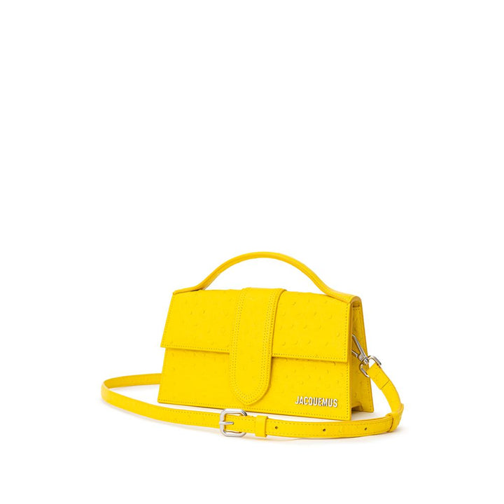 Gelbe Lederhandtasche