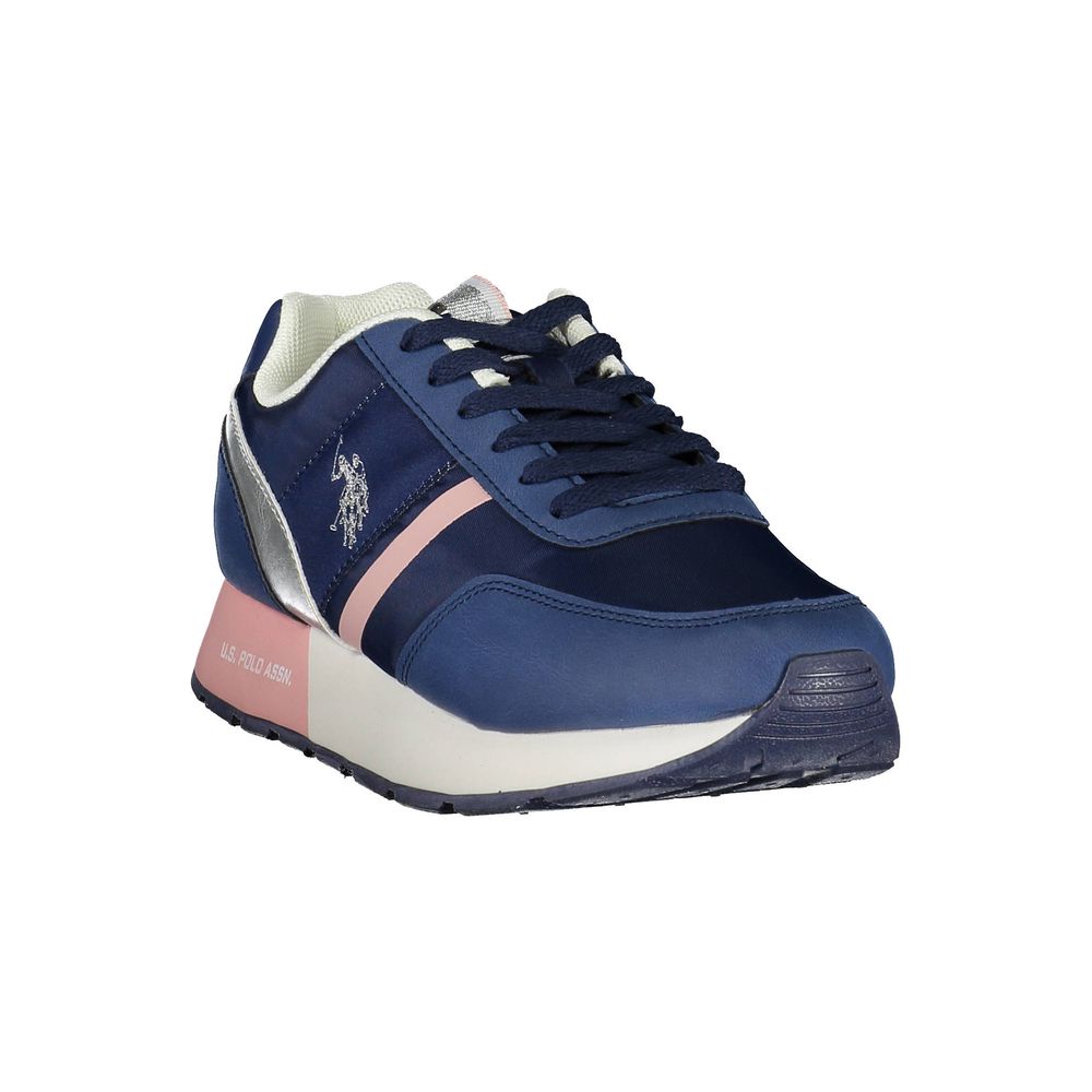 Blaue Nylon Sneaker