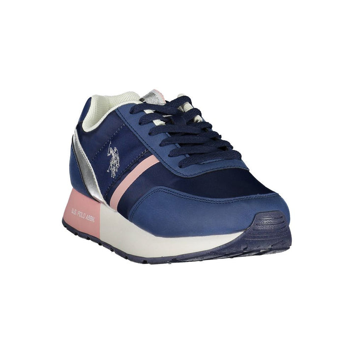 Blaue Nylon Sneaker
