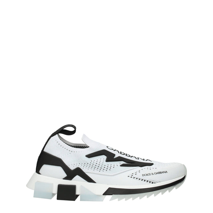 Weißer Stoff Sportliche Turnschuhe
