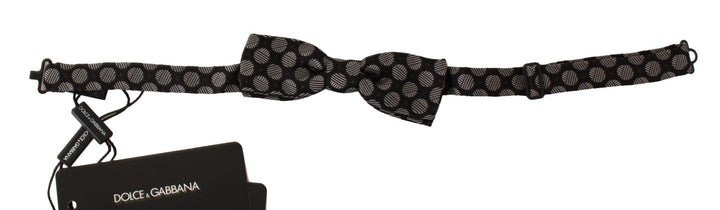 Braune Seide Polka Dot Jacquard Herren Fliege Papillon