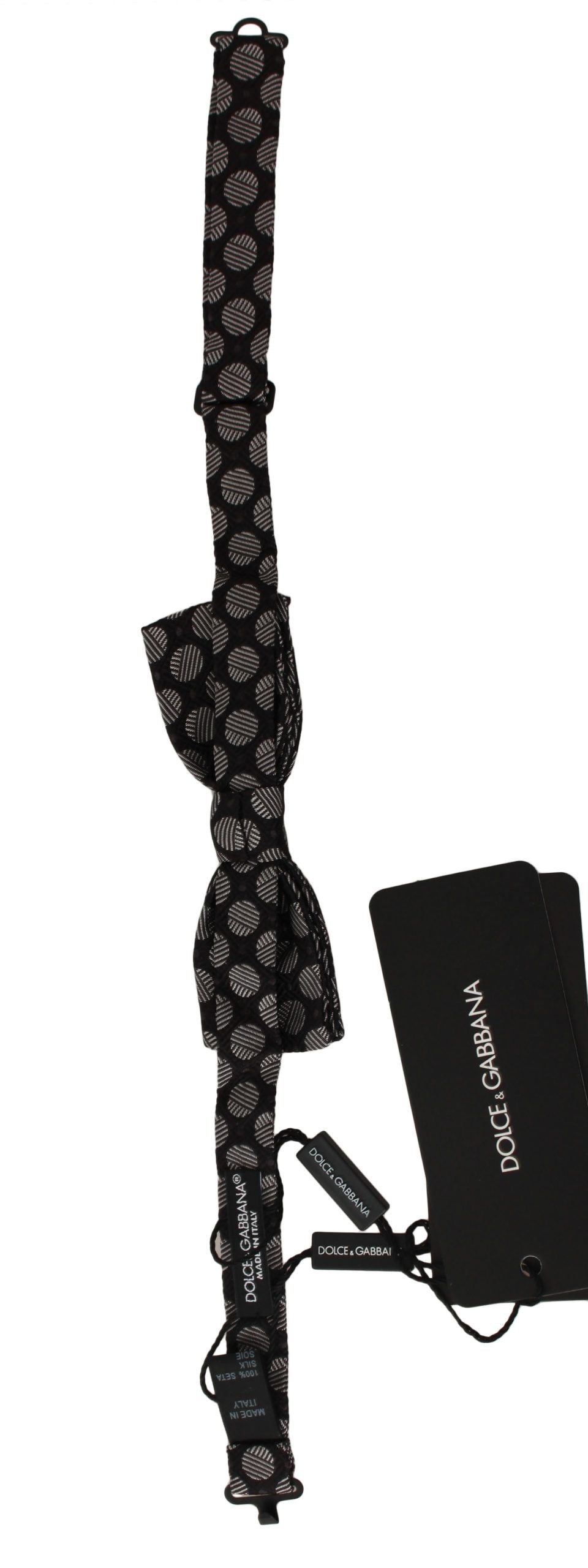 Braune Seide Polka Dot Jacquard Herren Fliege Papillon