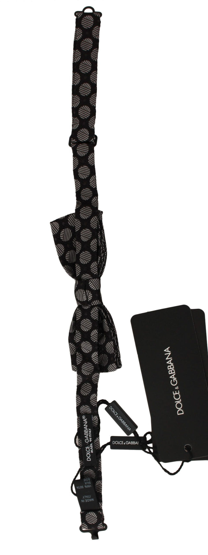 Braune Seide Polka Dot Jacquard Herren Fliege Papillon