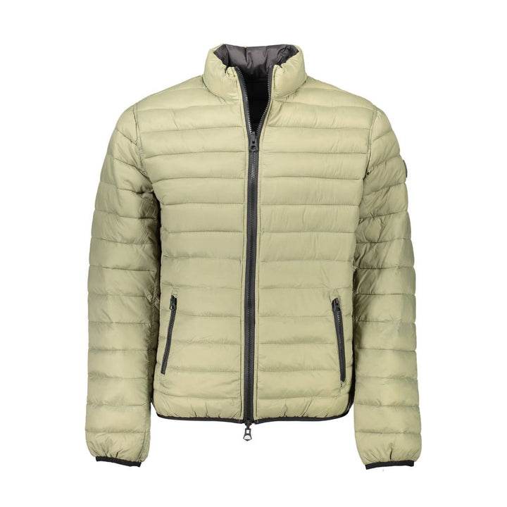 Grüne Nylon Männer Jacke
