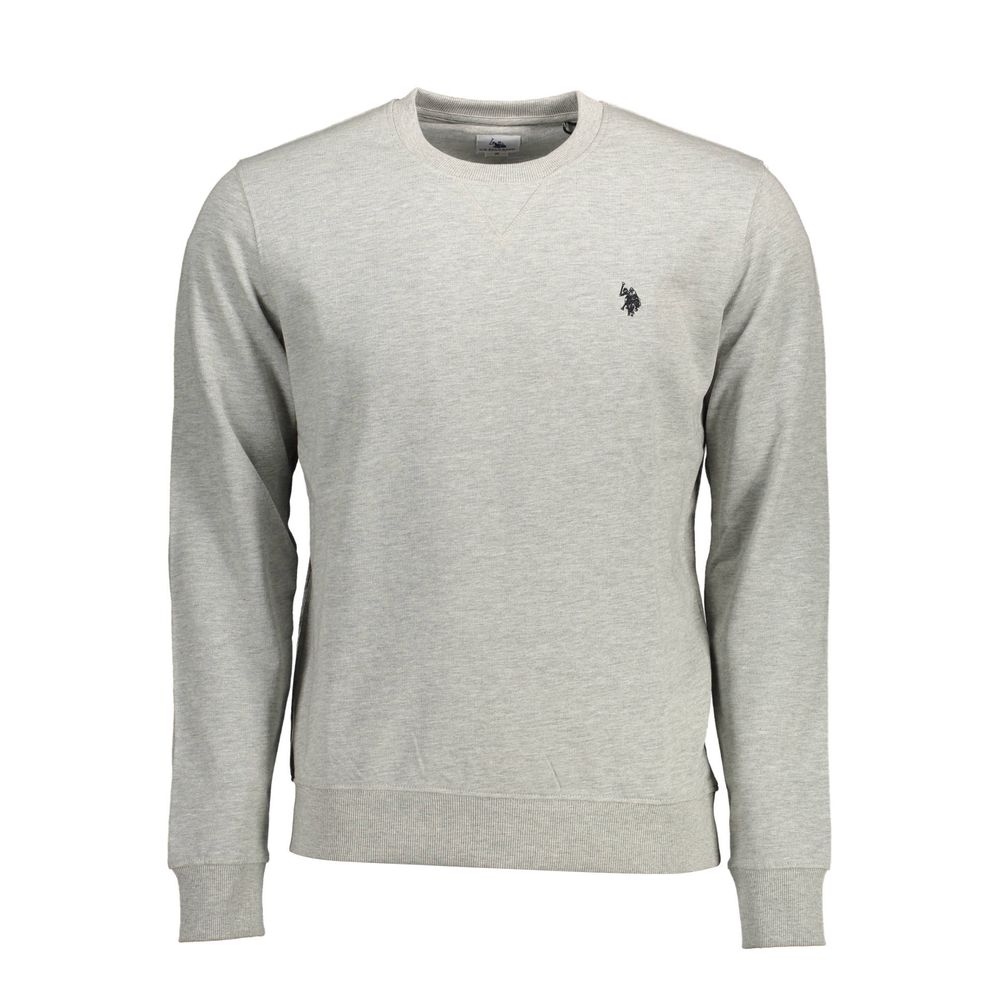 Grauer Baumwollpullover für Männer