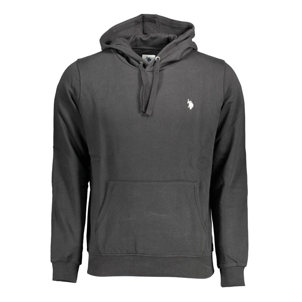 Schwarzer Baumwollpullover für Männer