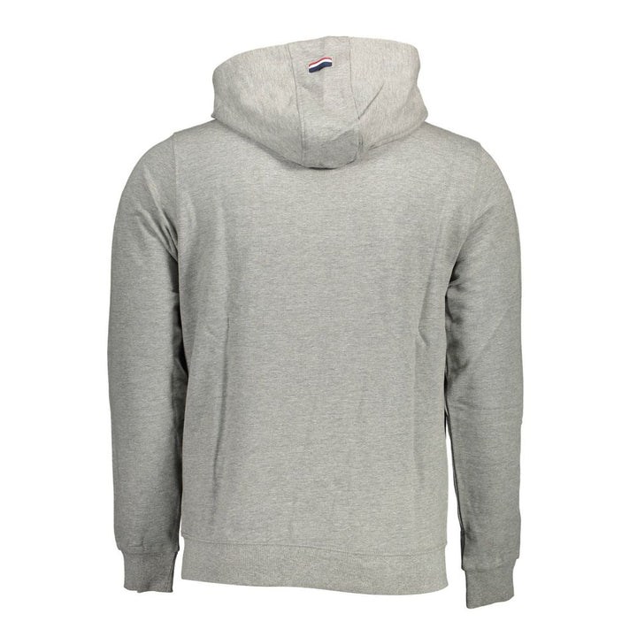 Grauer Baumwollhoodie