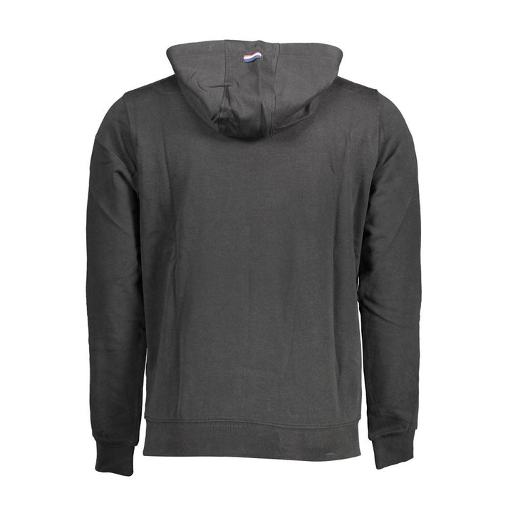 Schwarzer Baumwollhoodie