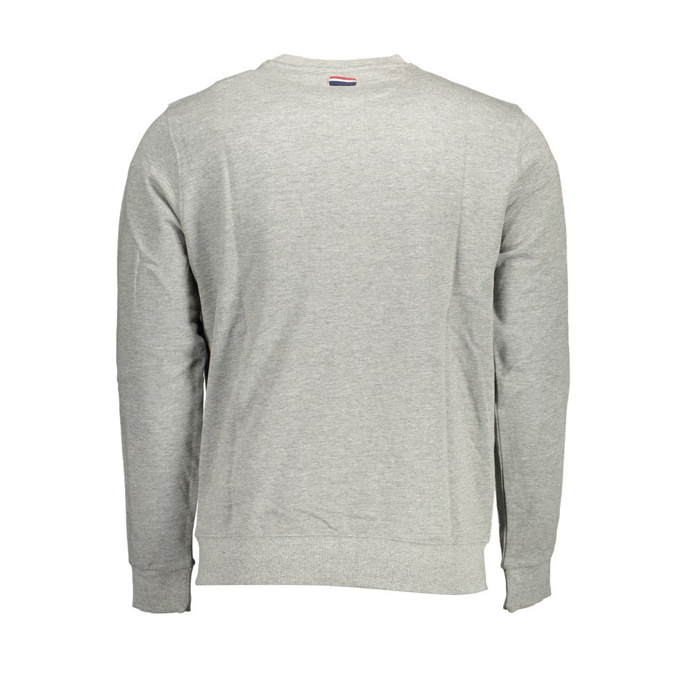 Graues Baumwoll-Sweatshirt für Herren