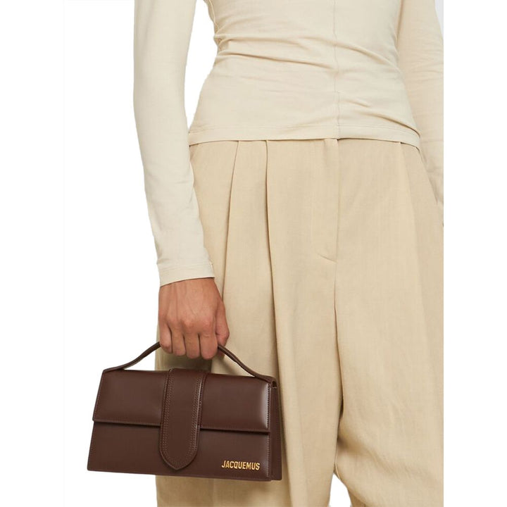 Braune Lederhandtasche