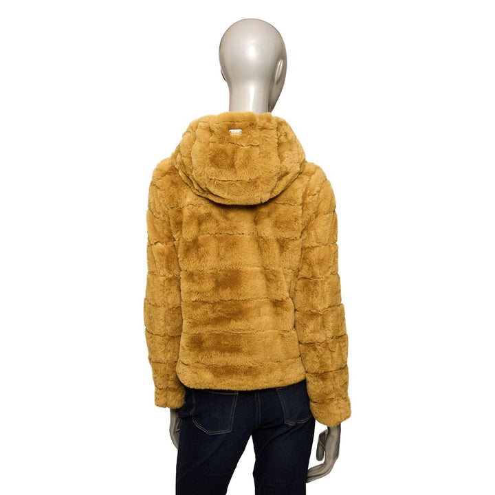 Gelbe Polyester Frauen Jacke