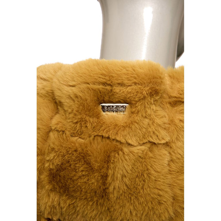 Gelbe Polyester Frauen Jacke