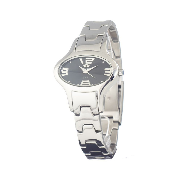 Silberne Edelstahl-Dress-Watch