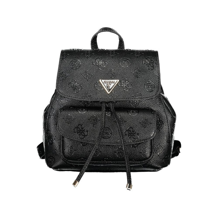 Schwarzer Polyethylen-Rucksack