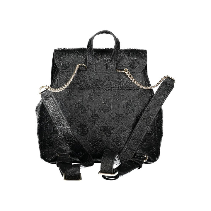 Schwarzer Polyethylen-Rucksack