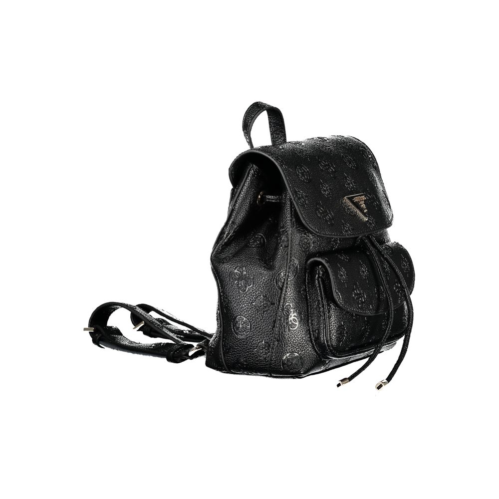Schwarzer Polyethylen-Rucksack