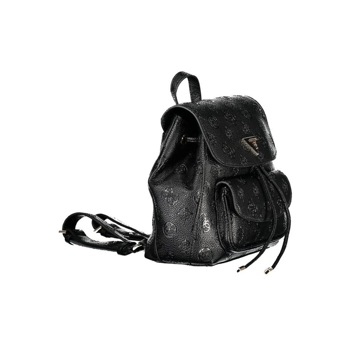 Schwarzer Polyethylen-Rucksack