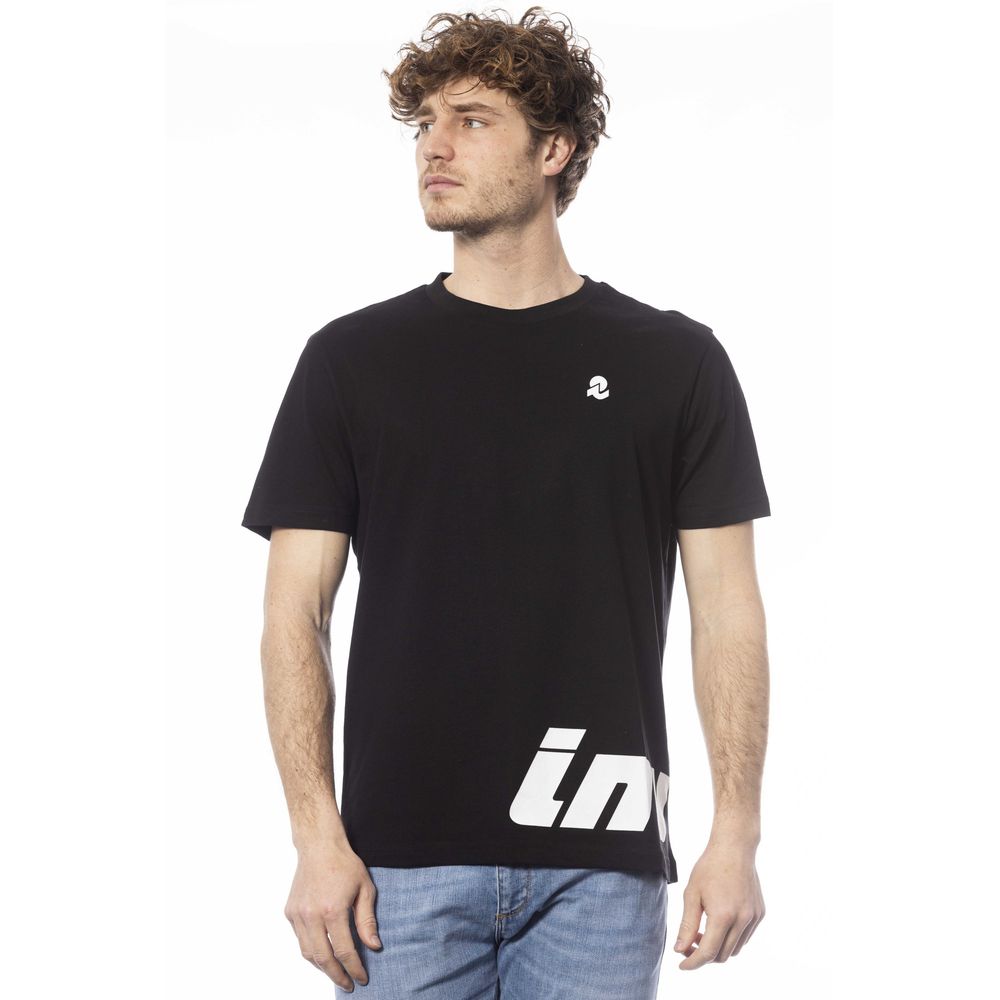 Black cotton men's T-shirt