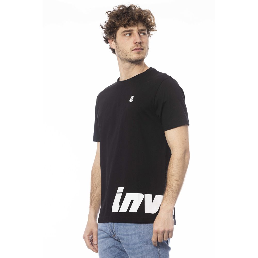 Black cotton men's T-shirt