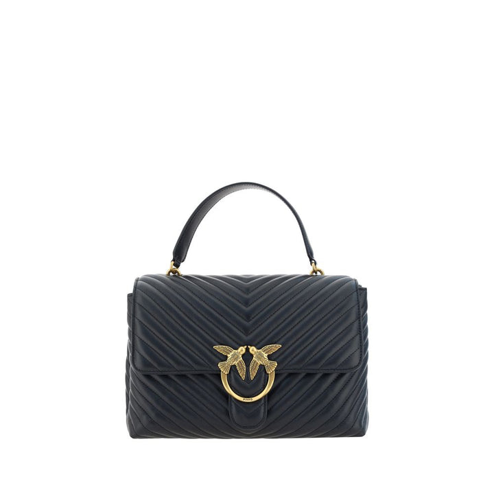 Schwarze Kalbshaut Bos Taurus Handtasche