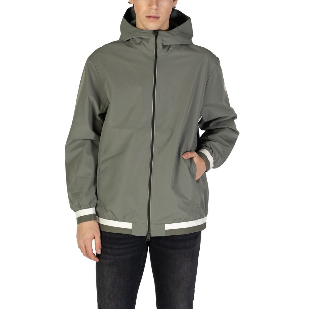 Grüne Shell-Jacke aus Polyester