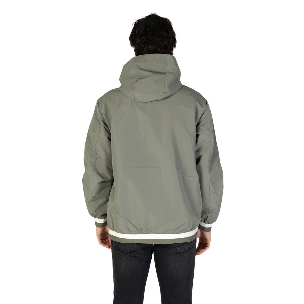 Grüne Shell-Jacke aus Polyester