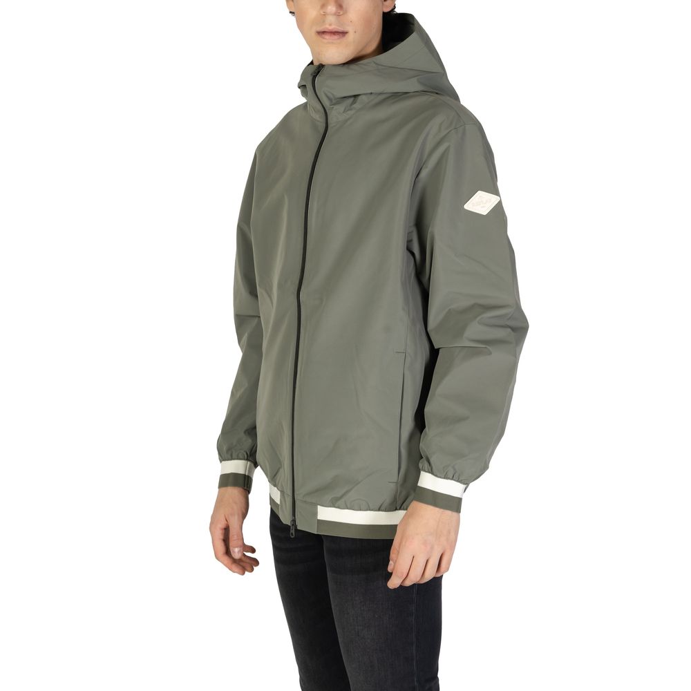 Grüne Shell-Jacke aus Polyester
