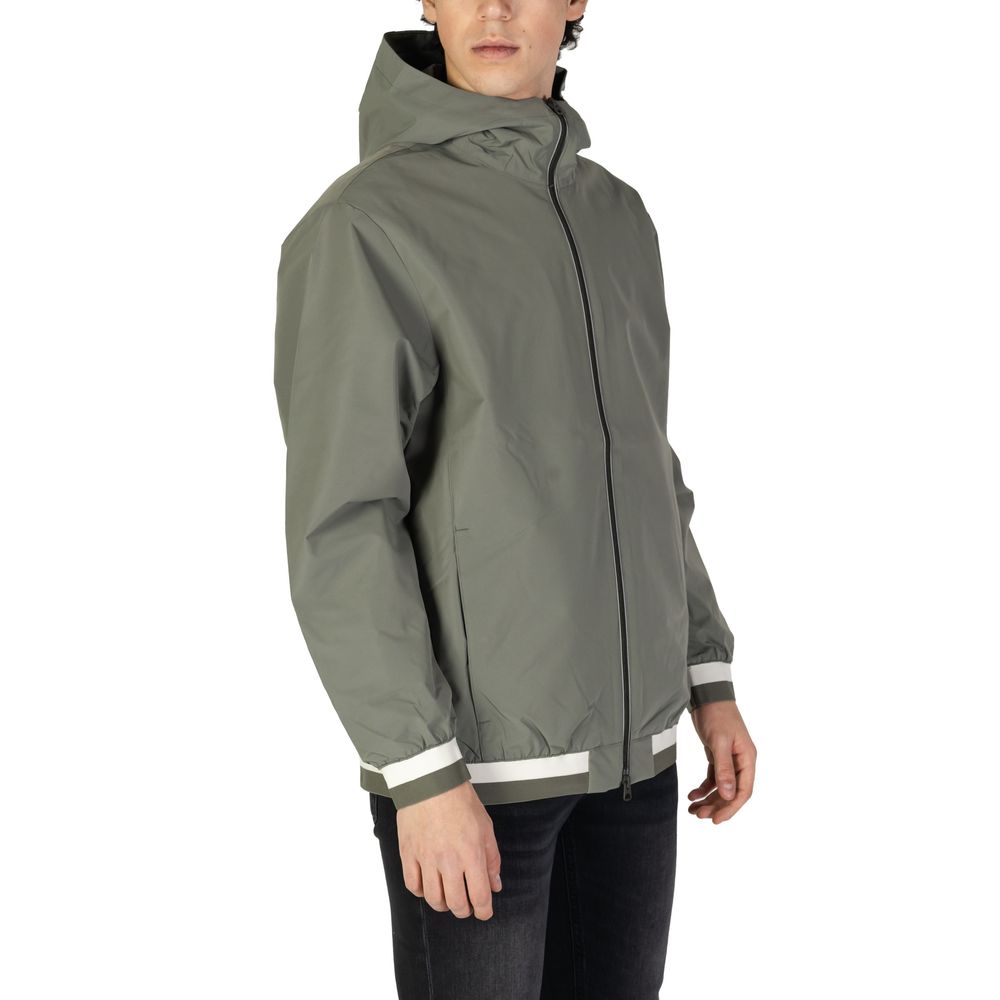 Grüne Shell-Jacke aus Polyester