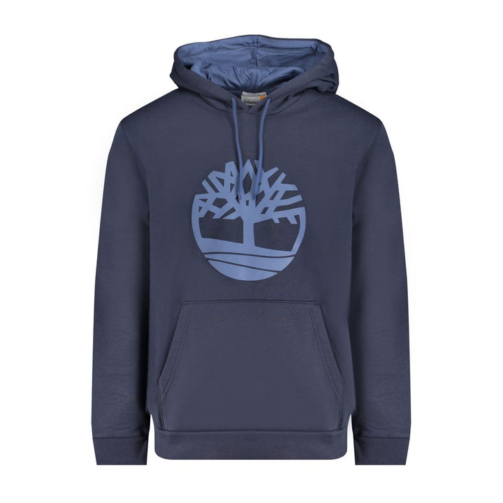 Blauer Baumwollpullover