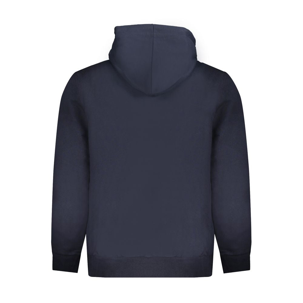 Blauer Baumwollpullover