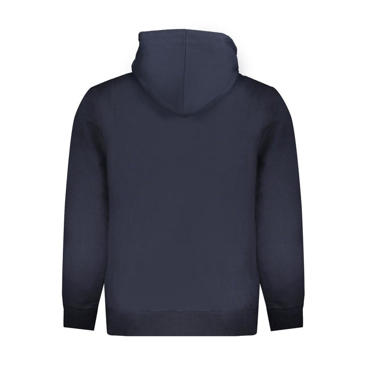 Blauer Baumwollpullover