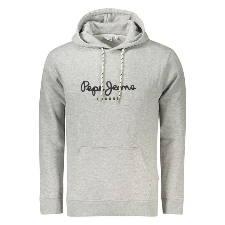 Grauer Baumwollpullover für Männer