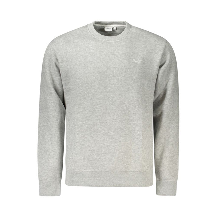 Grauer Bio-Baumwollpullover für Männer