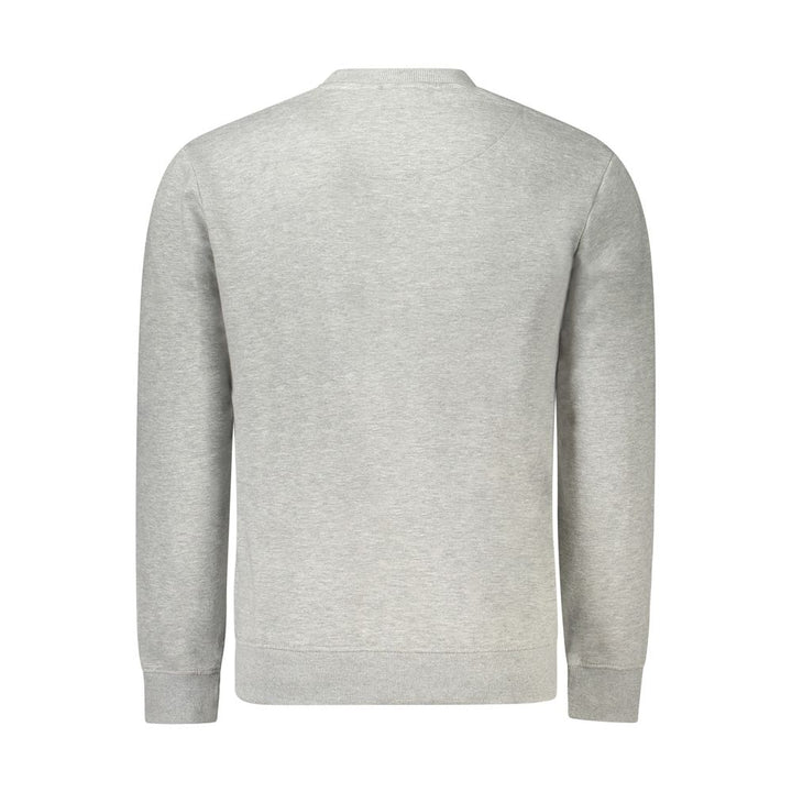 Grauer Bio-Baumwollpullover für Männer
