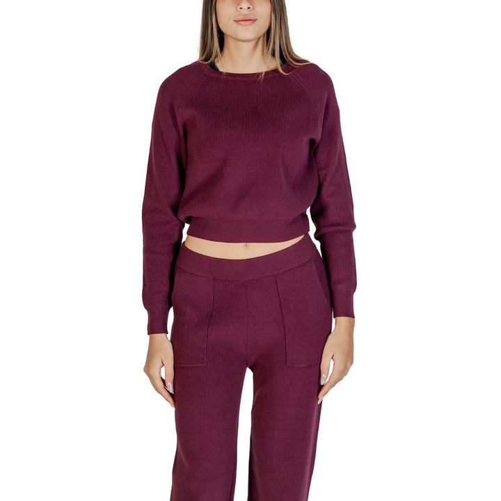 Lila Viskose Pullover