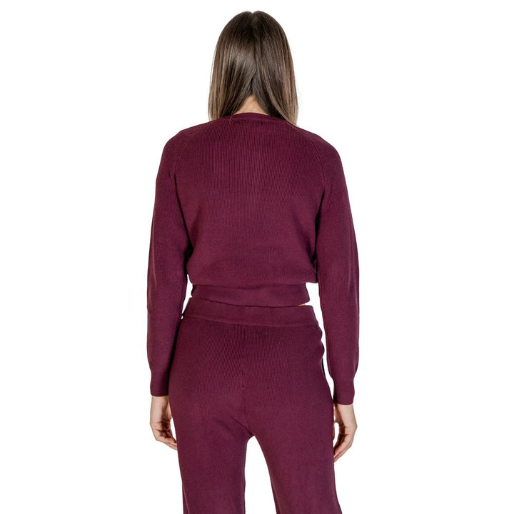 Lila Viskose Pullover