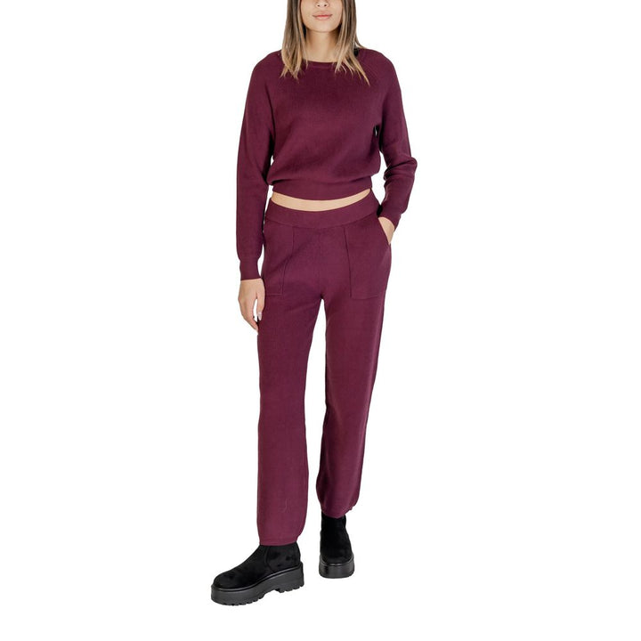 Lila Viskose Pullover