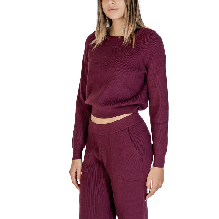 Lila Viskose Pullover