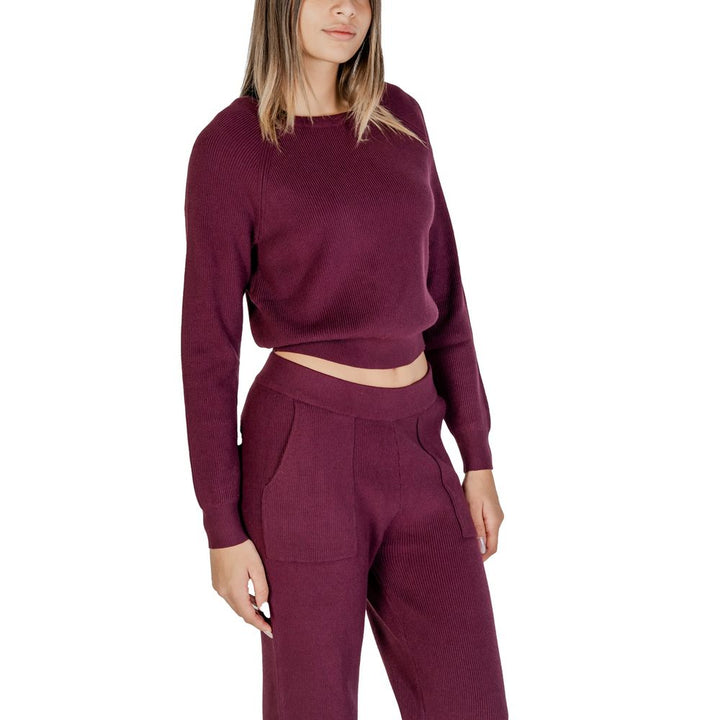 Lila Viskose Pullover