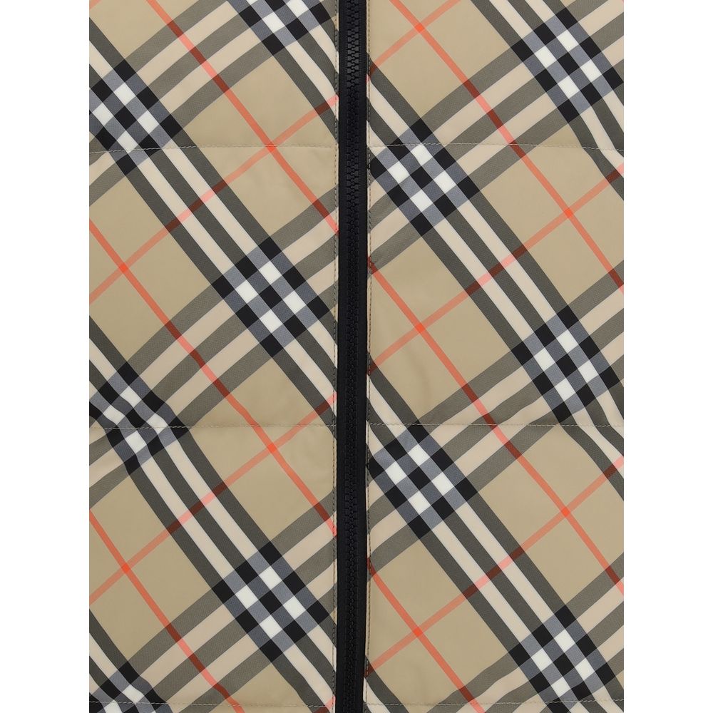 Schwarze ärmellose Jacke aus Polyester