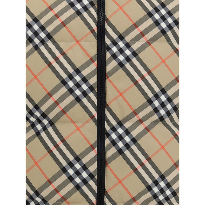 Schwarze ärmellose Jacke aus Polyester